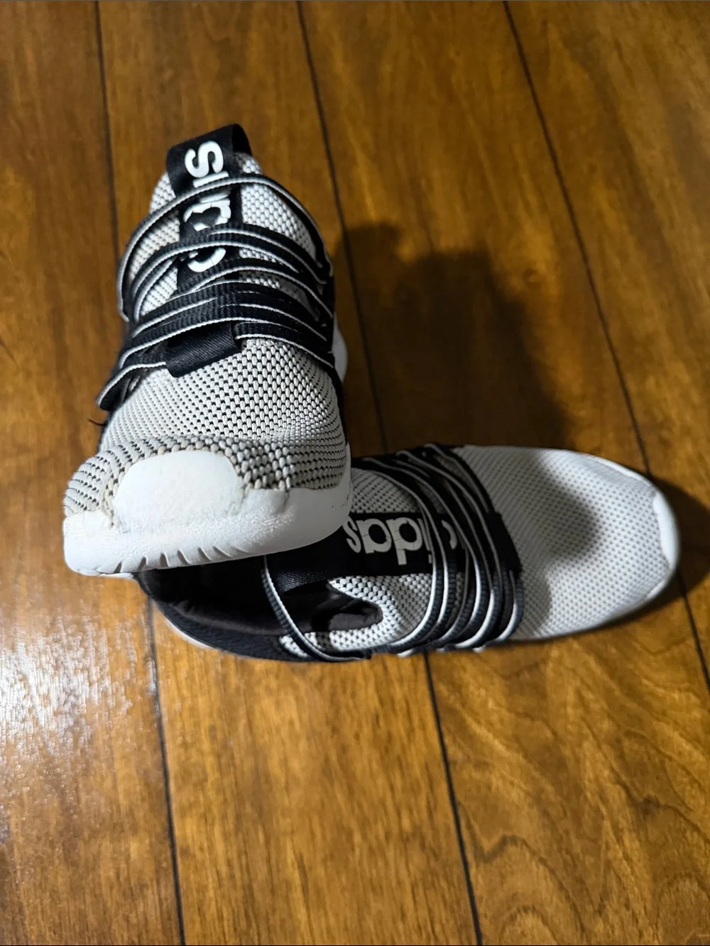 adidas Black & White Knit Runner Sneakers